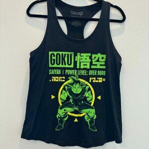 Dragon Ball Super Goku “Over 9000” Graphic Racerback Tank Black/Neon Women’s XL